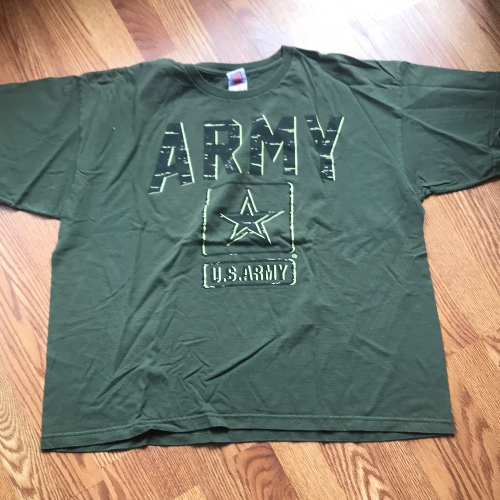 Green Army Graphic T-Shirt